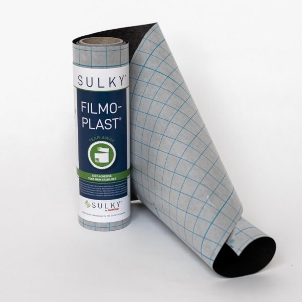 SULKY Filmoplast® (25 cm x 5 m/ schwarz/ Stickunterlage)
