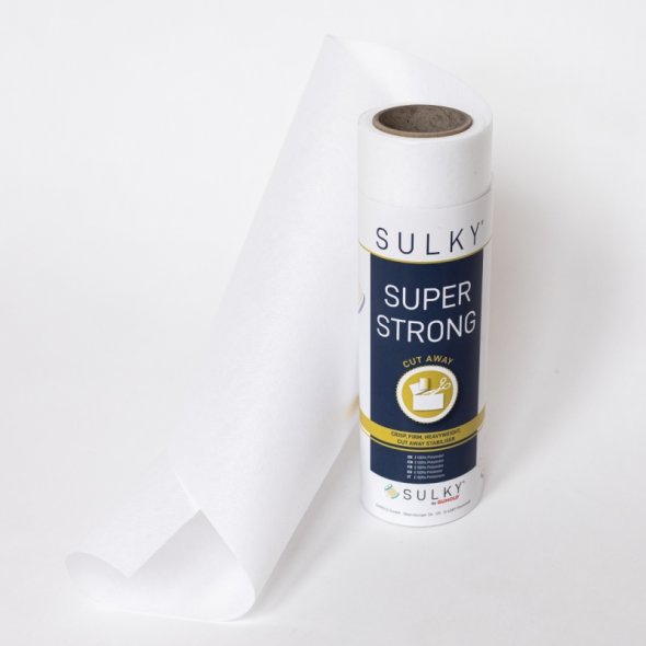 SULKY Super Strong (25 cm x 5 m/ weiß/ Stickvlies zum Wegschneiden)