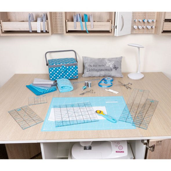 Semplix Rollschneider + Klinge Set blau (Ø 45 mm)