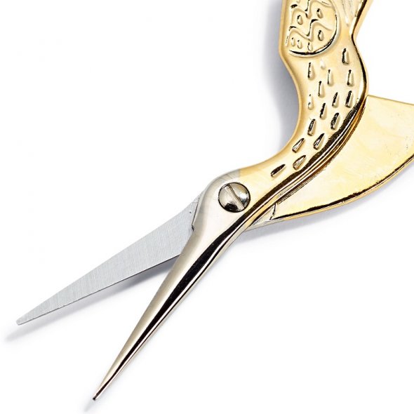 Prym Stickschere Storch (goldfarbig/ 9 cm)