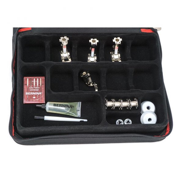 Bernina Zubehörbox (für Nähfüße, Utensilien/ grau/ schwarz)
