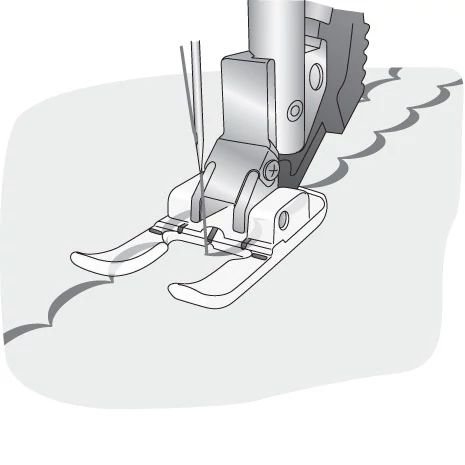 Pfaff transparenter Applikationsfuß (auch für IDT-System)