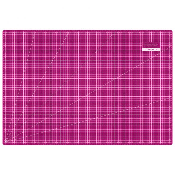 Semplix Schneidematten-Set A1 pink/ beere + GRATIS Prym Aqua-Trickmarker