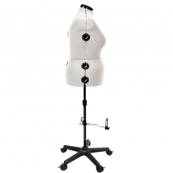 Schneiderpuppe/ Schneiderbüste DIANA "D" XL beige mit Rollen (verstellbar)