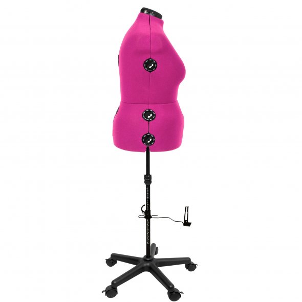 Schneiderpuppe/ Schneiderbüste DIANA "D" XL pink mit Rollen (verstellbar)
