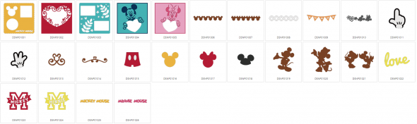 Brother Mustersammlung - Disney Mickey & Minni Maus - 26 Designs
