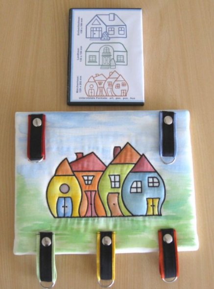 Nähwelt Flach Stickmuster CD Häuser (3 Häuser)