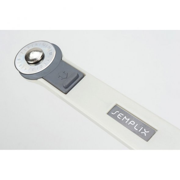 Semplix Schneidematten-Set A3 grau/gelb Lineal/ Rollschneider 28 mm