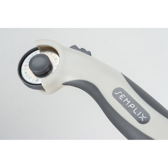 Semplix Rollschneider Mini Soft Griff (28 mm/ grau)
