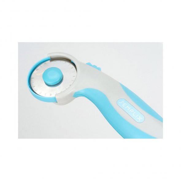 Semplix Rollschneider Maxi Soft Griff (45 mm/ blau)