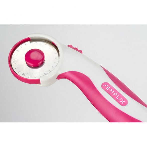 Semplix Rollschneider Maxi Soft Griff (45 mm/ pink)