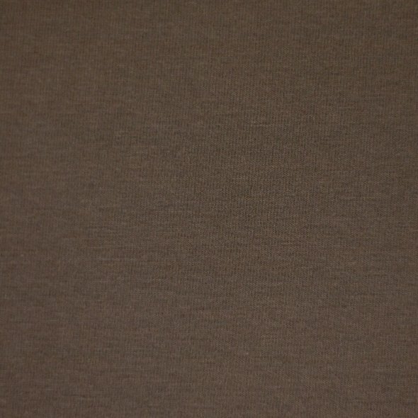 Baumwoll Sweat Stoff Eike angeraut uni - von Swafing 000675-schlamm: 1,0m