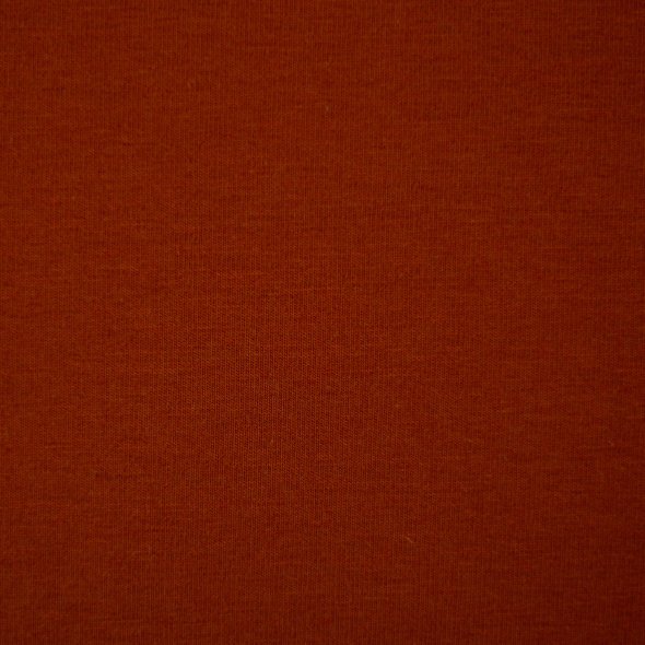 Baumwoll Sweat Stoff Eike angeraut uni - von Swafing 000715-kupfer: 1,0m