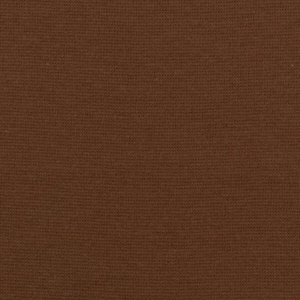 Swafing Baumwoll-Sweat uni, angeraut - Eike 000177-braun: 1,0m
