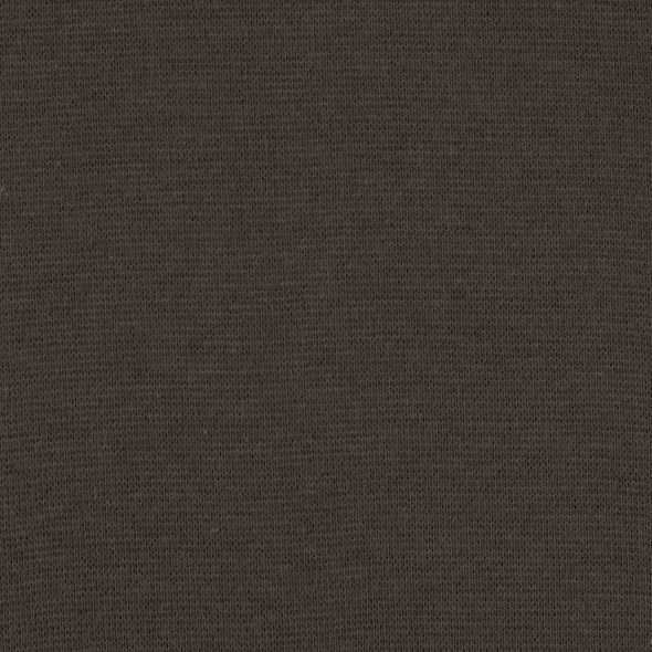 Swafing Baumwoll-Sweat uni, angeraut - Eike 000285-dunkelgrau: 1,0m