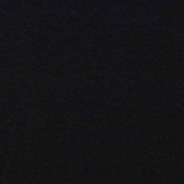 Swafing Baumwoll-Sweat uni, angeraut - Eike 000299-schwarz: 1,0m