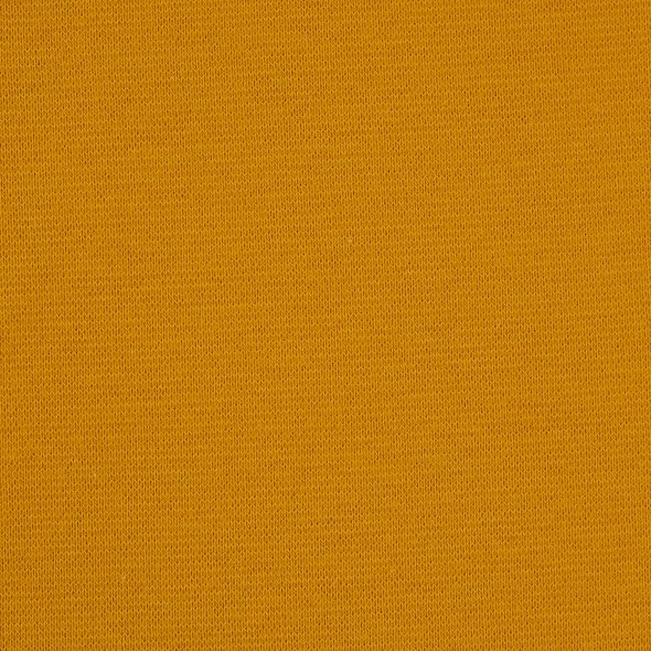 Baumwoll Sweat Stoff Eike angeraut uni - von Swafing 000313-senf: 1,0m