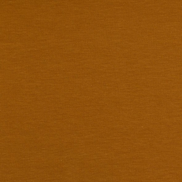 Baumwoll Sweat Stoff Eike angeraut uni - von Swafing 000315-ocker: 1,0m