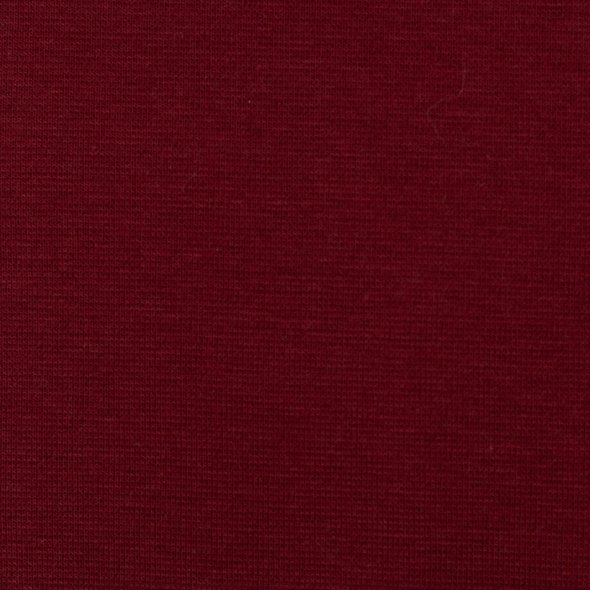 Swafing Baumwoll-Sweat uni, angeraut - Eike 000339-burgundy: 1,0m