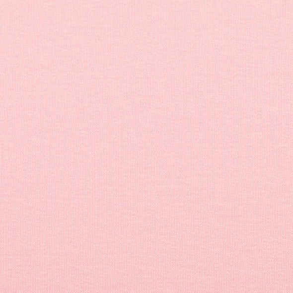 Swafing Baumwoll-Sweat uni, angeraut - Eike 000432-hellrosa: 1,0m