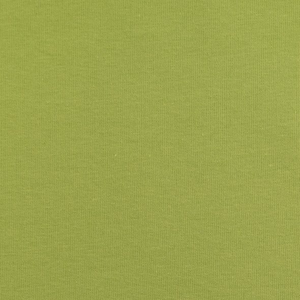Swafing Baumwoll-Sweat uni, angeraut - Eike 000602-kiwigrün: 1,0m