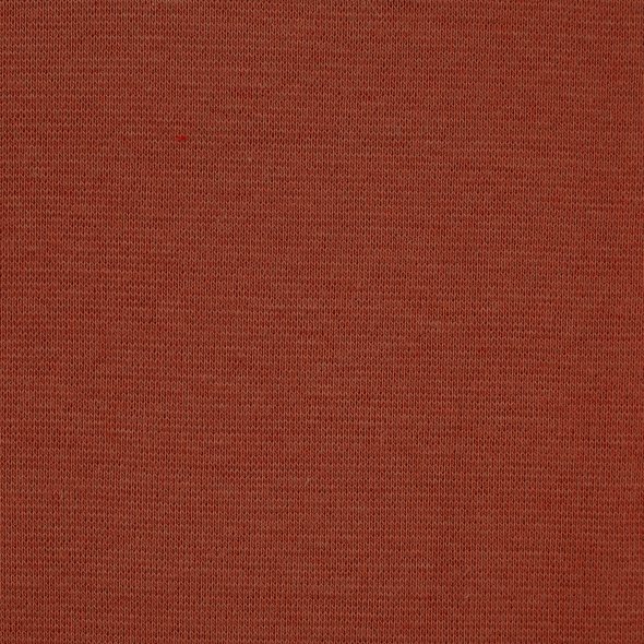 Baumwoll Sweat Stoff Eike angeraut uni - von Swafing 000712-terracotta: 1,0m