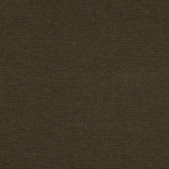 Swafing Baumwoll-Sweat uni, angeraut - Eike 000764-olivgrün: 1,0m
