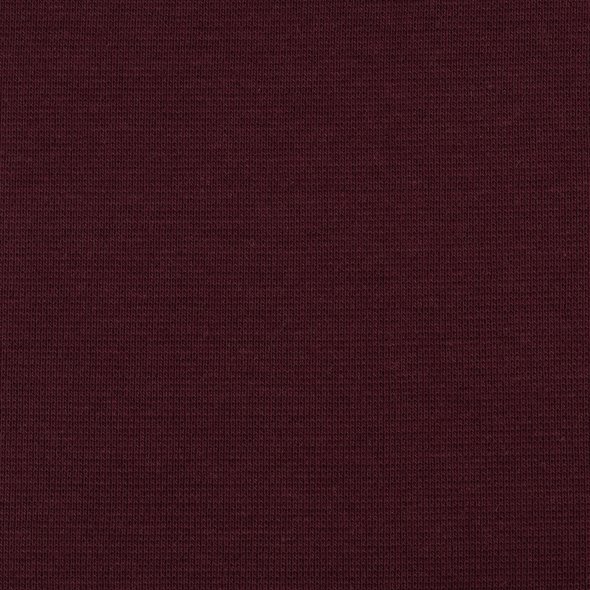 Swafing Baumwoll-Sweat uni, angeraut - Eike 000938-bordeaux: 1,0m