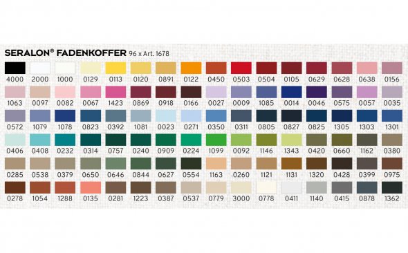 Amann Mettler Nähfadenkoffer Seralon No.100 (96 Farben/ 200 m)