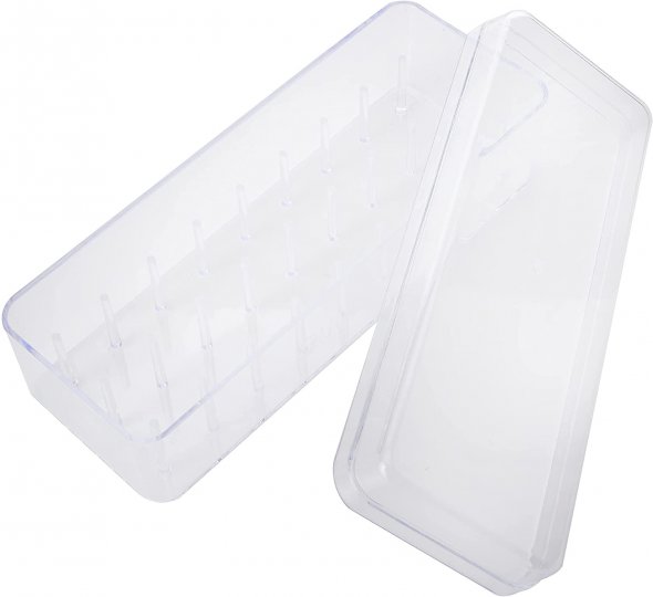 Gütermann Nähgarn-Box Acryl ungefüllt (für 27 Spulen/ 200 m/ 20,0 x 6,2 x 6,8 cm)