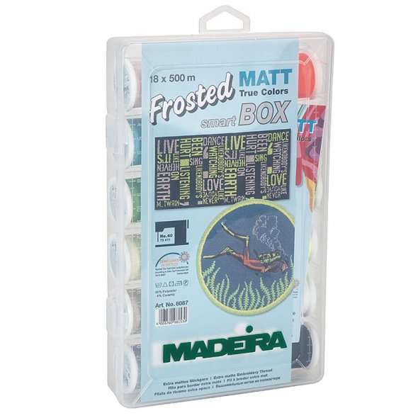 Madeira Frosted MATT No.40  Smartbox (18 Farben/ 500 m)