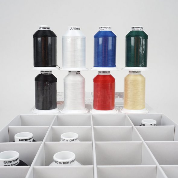 Elna Starter-Kit Overlock (Garnbox mit 16 Konen/ Schnell-Anleitung)