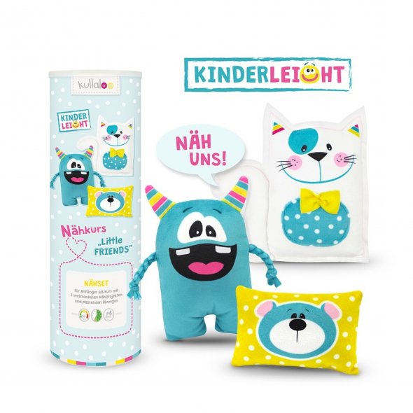 Kullaloo Anfänger Nähset KINDERLEICHT Nähkurs Little Friends
