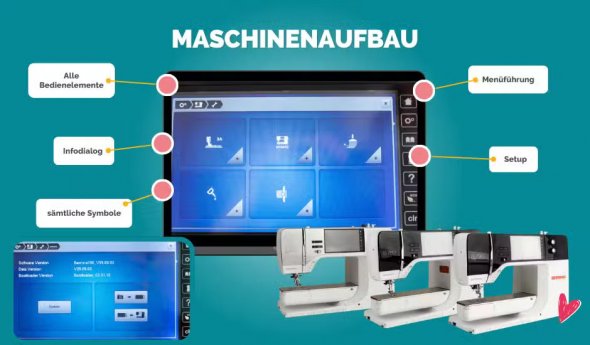 Gutschein Courleys Videotutorial „Einweisung in die BERNINA (Nähen)“