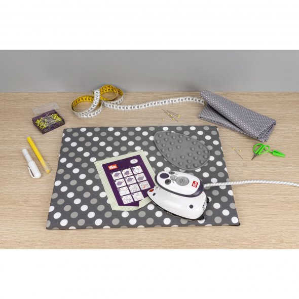 Set Prym Mini Bügeleisen mit Semplix Silikonablage (grau)