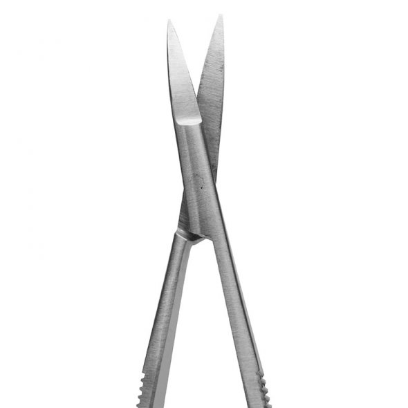 Semplix Pinzettenschere mit Etui (gebogen / 12 cm)