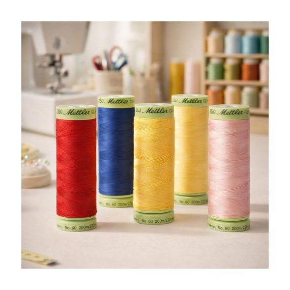 Amann Mettler SILK-FINISH COTTON No.60/ 200 m