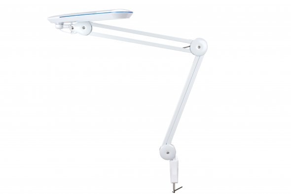 Semplix LED Arbeitslampe Tischlampe weiß (60 PCS LED/ dimmbar/ Tischklemme)