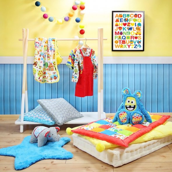 Kullaloo SuperSoft Plüsch SHORTY Prints (Bauernhof/ 0,75 m x 1 m)