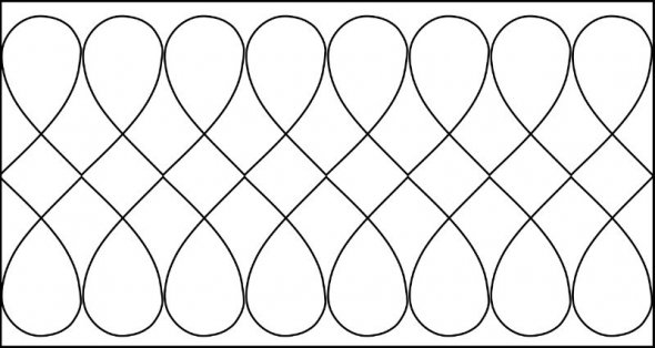 Quilt-Lineal ''Herz klein'' (Plexiglas 5 mm/ Muster 6x6,4 cm/ Lineal 11,5x15 cm)