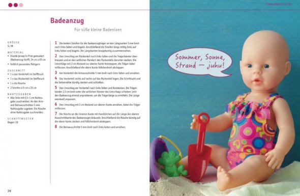 Topp Puppenkleidung nähen aus Jersey