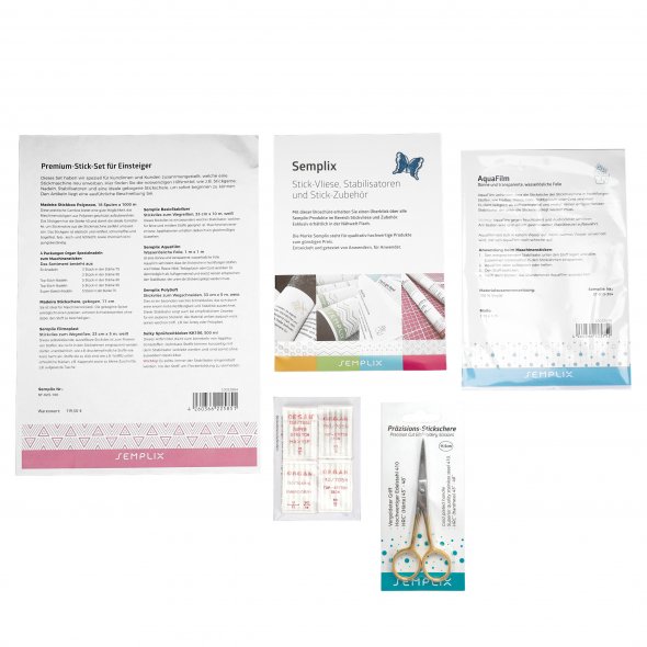 Premium-Stick-Set für Einsteiger (Stabilisatoren/Garn/Nadeln/Schere)