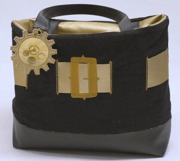 Nähwelt Flach Stickmuster USB "Tasche am Zahn der Zeit" (6 Stickmuster)