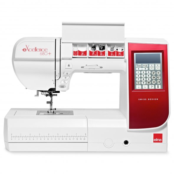 Elna eXcellence 680+ Computer Nähmaschine inkl. Bonuszubehör