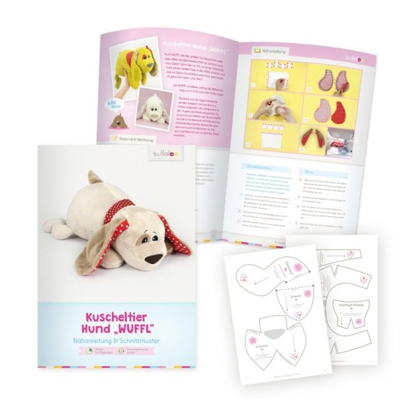 Kullaloo Print-Book Kuscheltier Hund "Wuffl" (Nähanleitung + Schnittmuster)