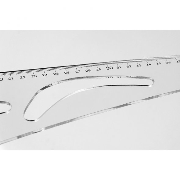 Semplix Schneiderlineal Dressmaker Ruler (49 x 19 cm/ transparent)