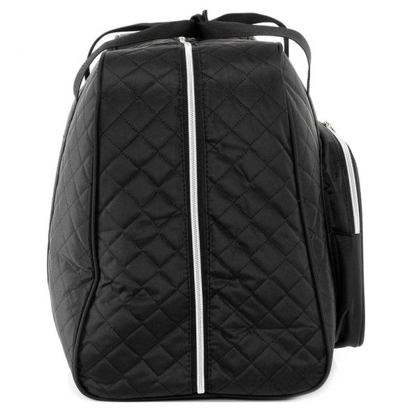 Semplix Nähmaschinentasche Quilting (schwarz/ Reißverschluss silber)