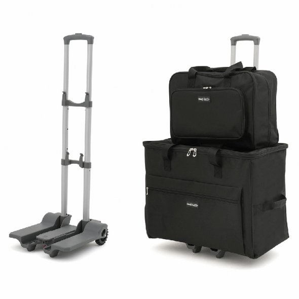 Nähmaschinen-Trolley schwarz (groß/ B 61 x T 35 x H 45 cm)