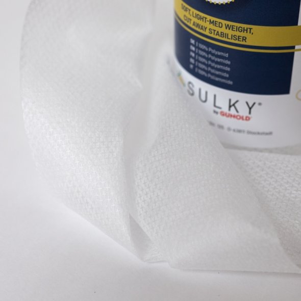 SULKY SOFT´N SHEER Plus Stabilisator zum Ausschneiden (25 cm x 5 m/ weiß)