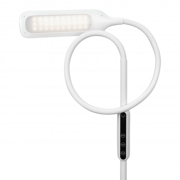 Lumina LED Stehlampe (weiß/ dimmbar/ Standfuß/ mit Fernbedienung)